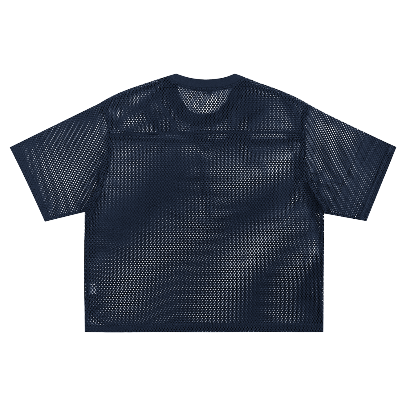 Blue Boxy-Net Oversized T-shirt