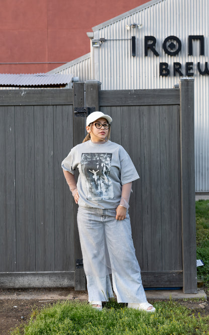 Cross T-Shirt - Medium Ashed