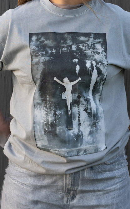Cross T-Shirt - Medium Ashed